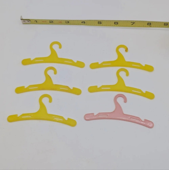 None Other - 1970s Vintage Doll Coat Hangers Set of 6